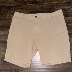 9" Comfort Knit Chino Shots - Khaki
